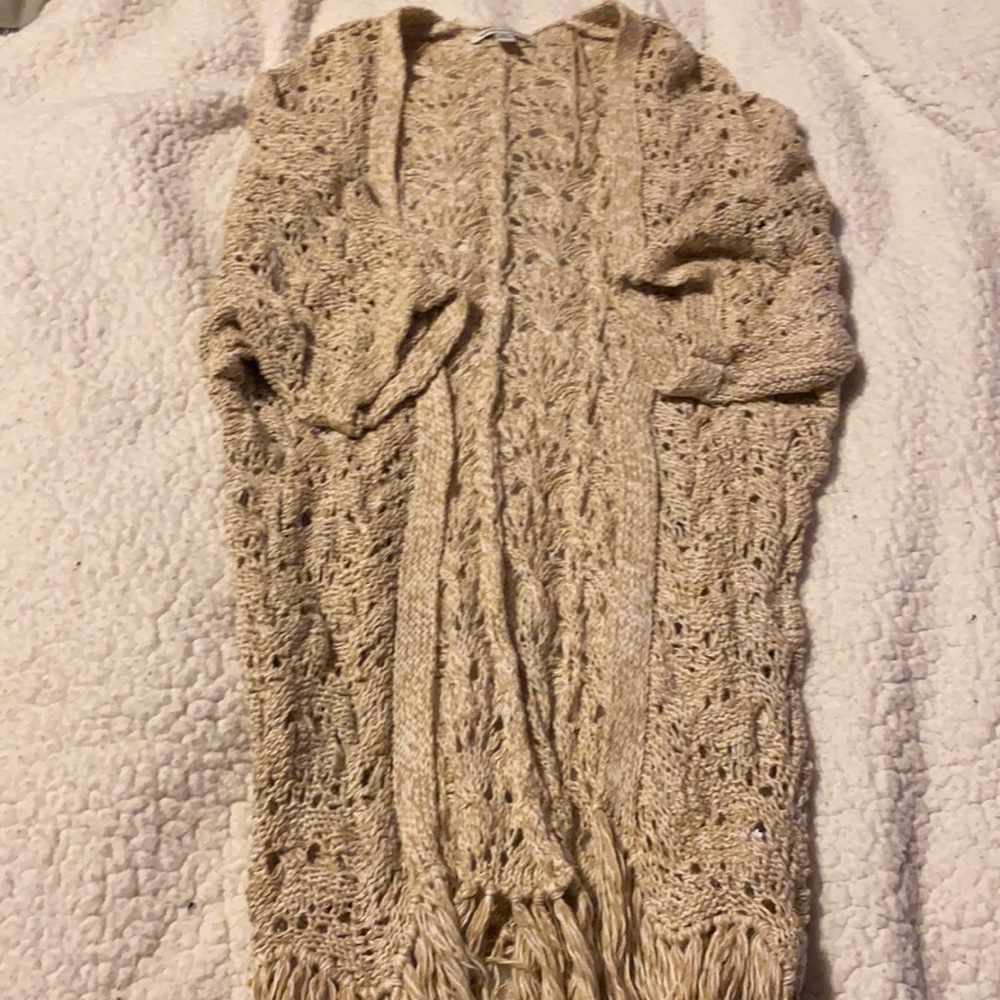 American Eagle Crocheted Cardigan
